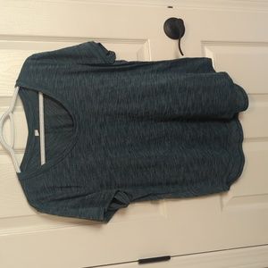 Lululemon t-shirt, Heathered Blue, Size 8